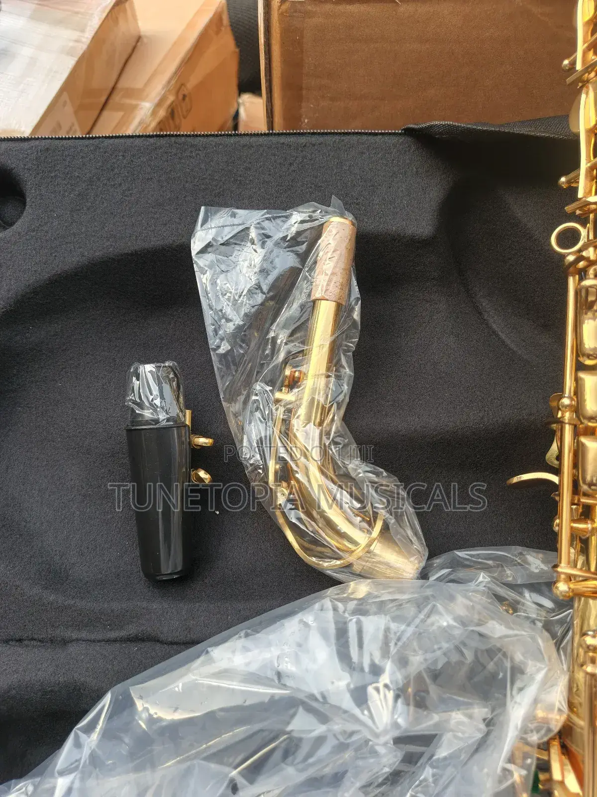 Golden Yamaha Alto Saxophone.