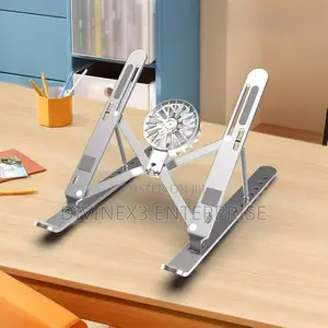 Aluminum Laptop Stand With Fan