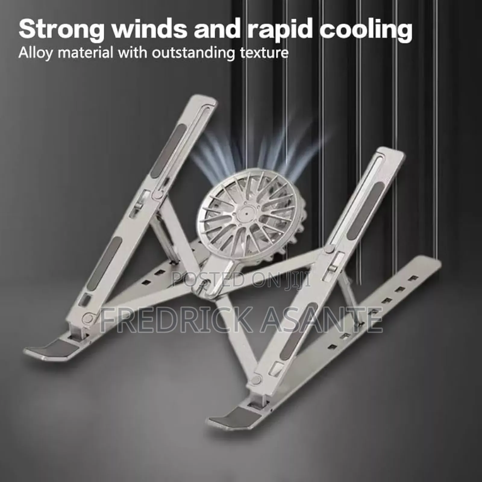 Aluminum Laptop Stand With Fan