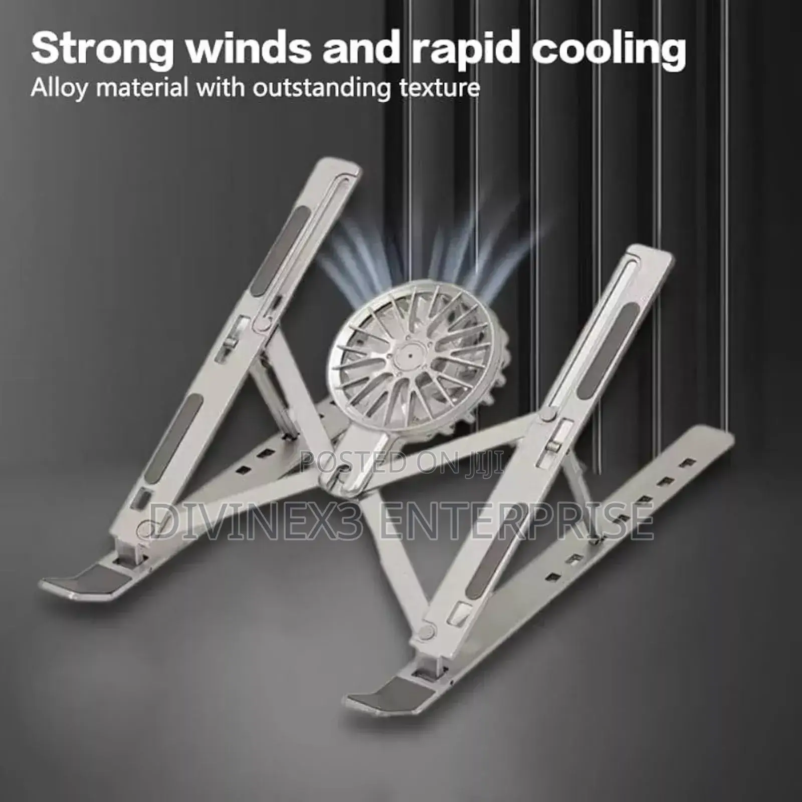 Aluminum Laptop Stand With Fan