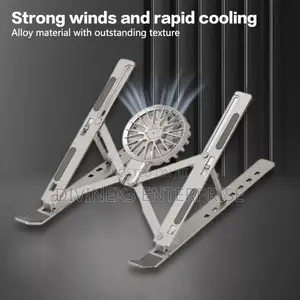 Aluminum Laptop Stand With Fan