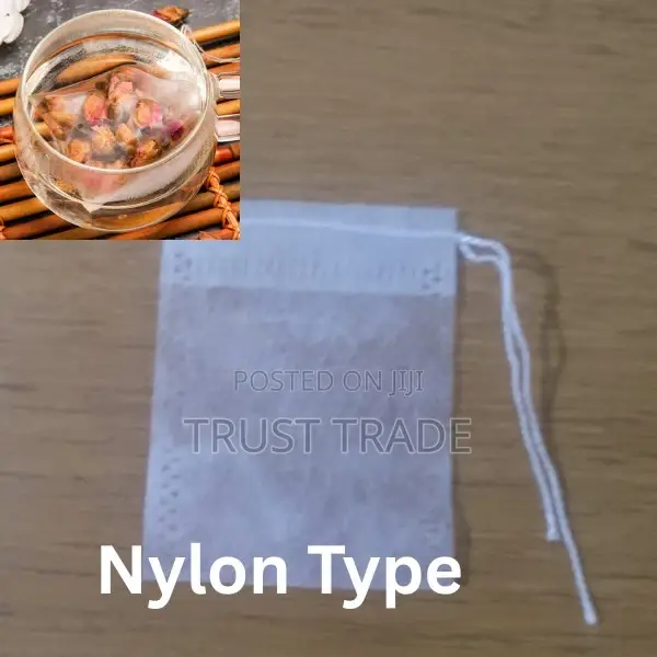 Empty Tea Bags - Corn Fibre - Drawstring 100 Pces/Pack