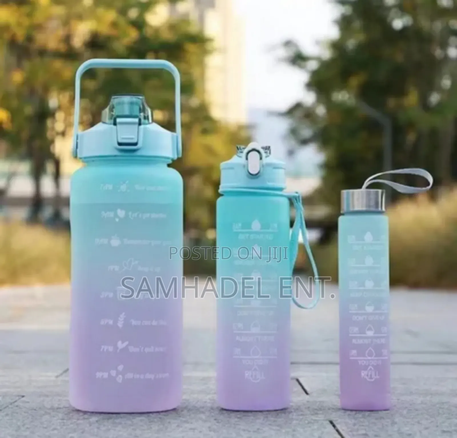 3 Pcs Set Bpa Free Water Bottle