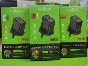 Oraimo Powergan 251 25w Gan Fast Mini Charger Set