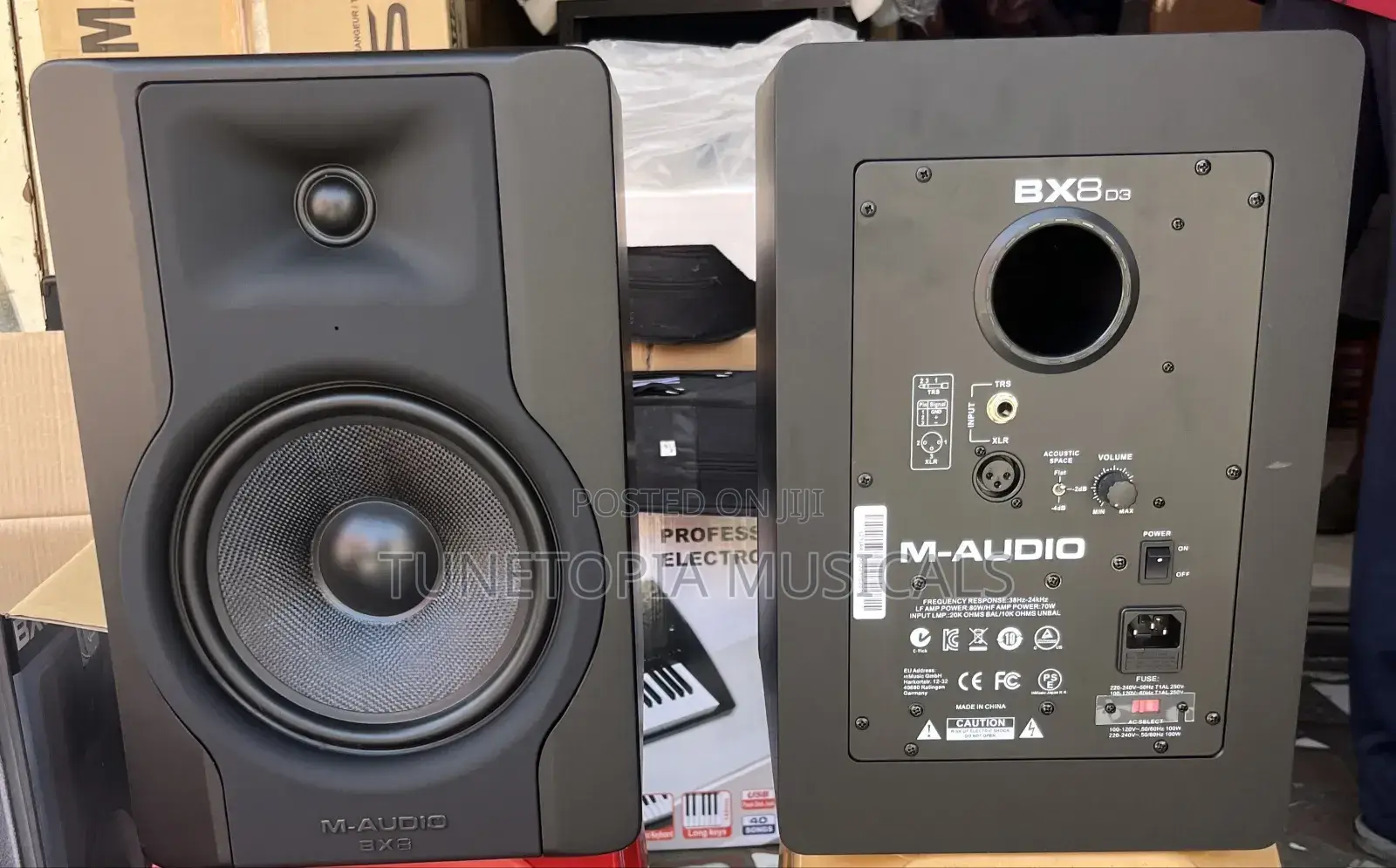 M-audio Bx8 D3 8" Powered Studio Reference Monitors.