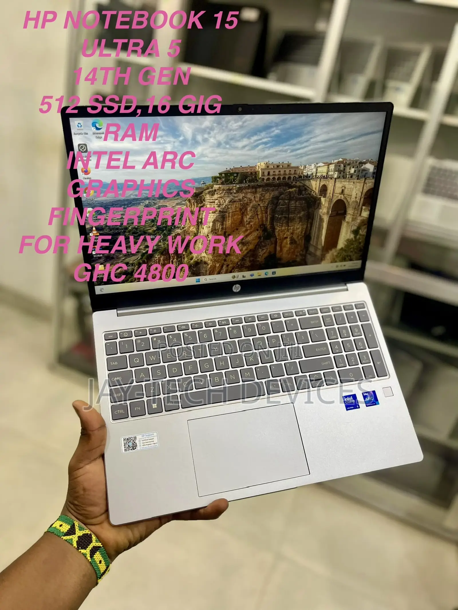 Laptop HP 15-Gw0023od Slim 16GB Intel Core Ultra 5 SSD 512GB