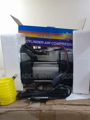 2 Cylinder Air Compressor Tire Pump Inflator
