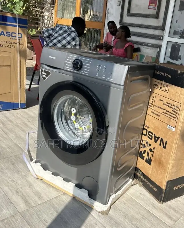 Super Fast Nasco 8kg Frontload Grey Full Automatic Washer