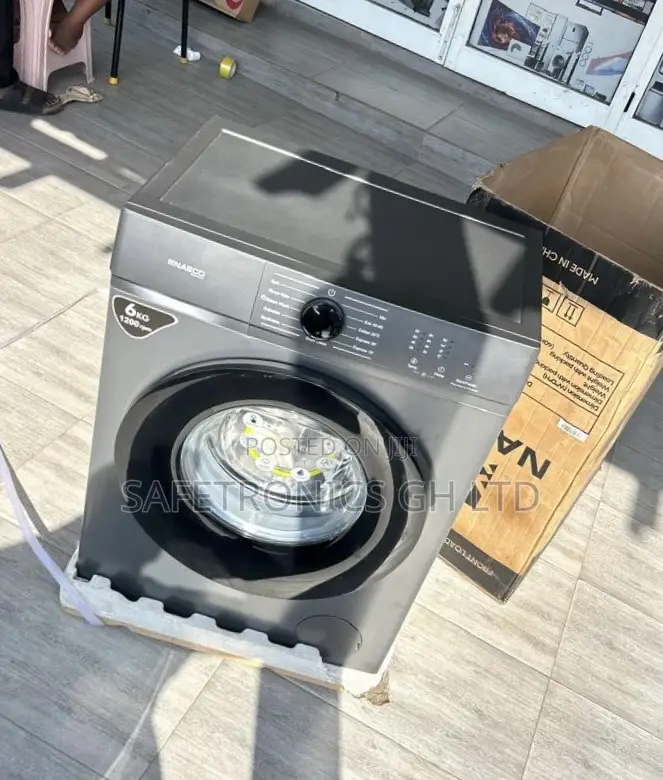 Durable Best Frontload Nasco 8kg Full Automatic Grey Electric Washer