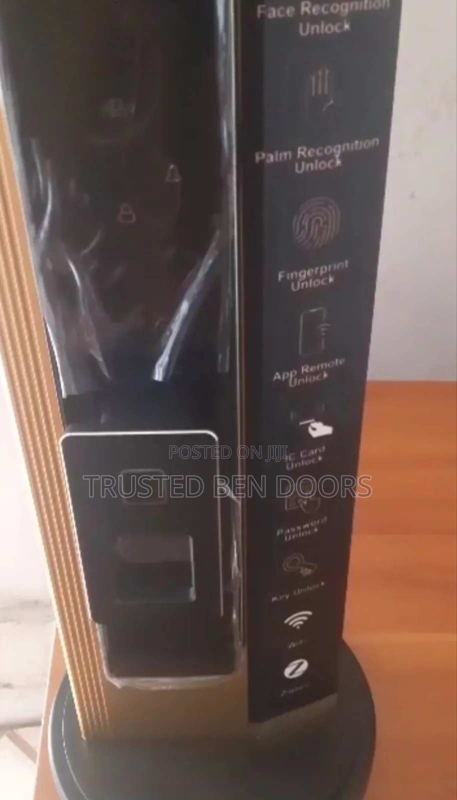 Tuya Wifi Wireless Biometric Smart Lock [Face Unlock] For All Doors