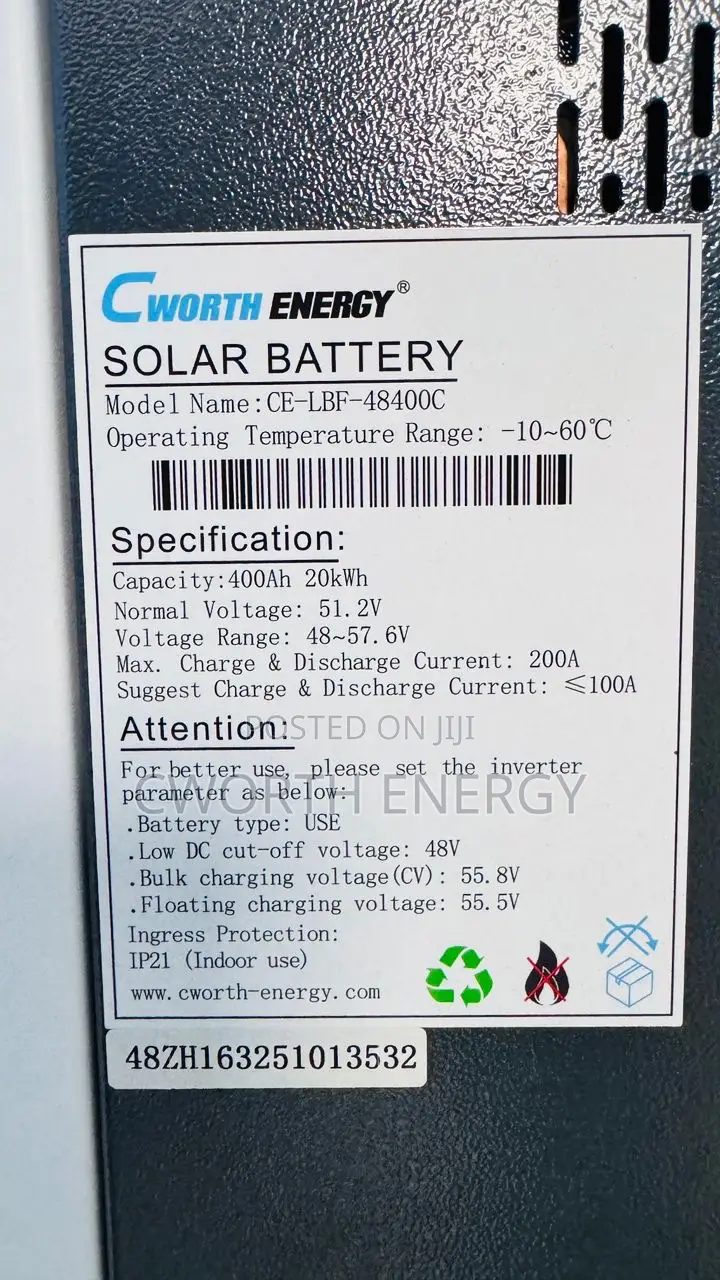 48v400ah 20kwh Lithium Battery
