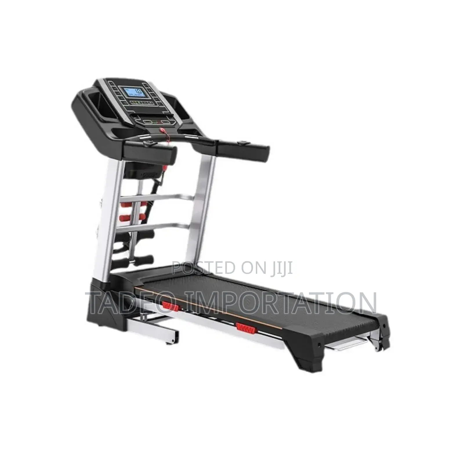 120kg Automatic Incline Treadmill With Massager Belt Dumb Bells