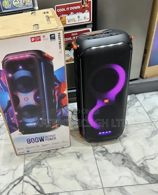 Genuine Sleek Black 800w JBL Partybox710 Output Speaker