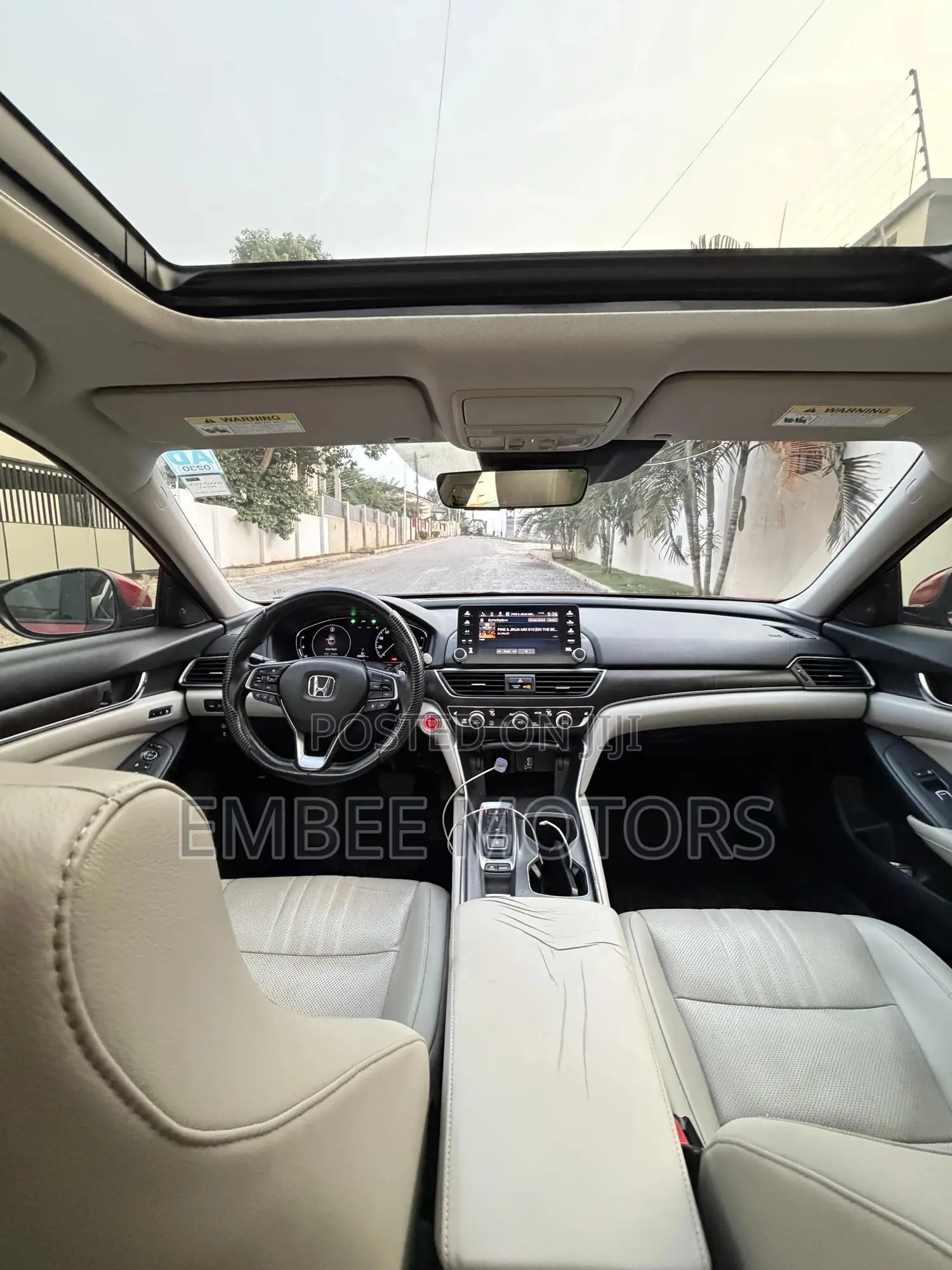 Honda Accord EX-L (2.0L 4cyl Turbo 10A) 2019 Red