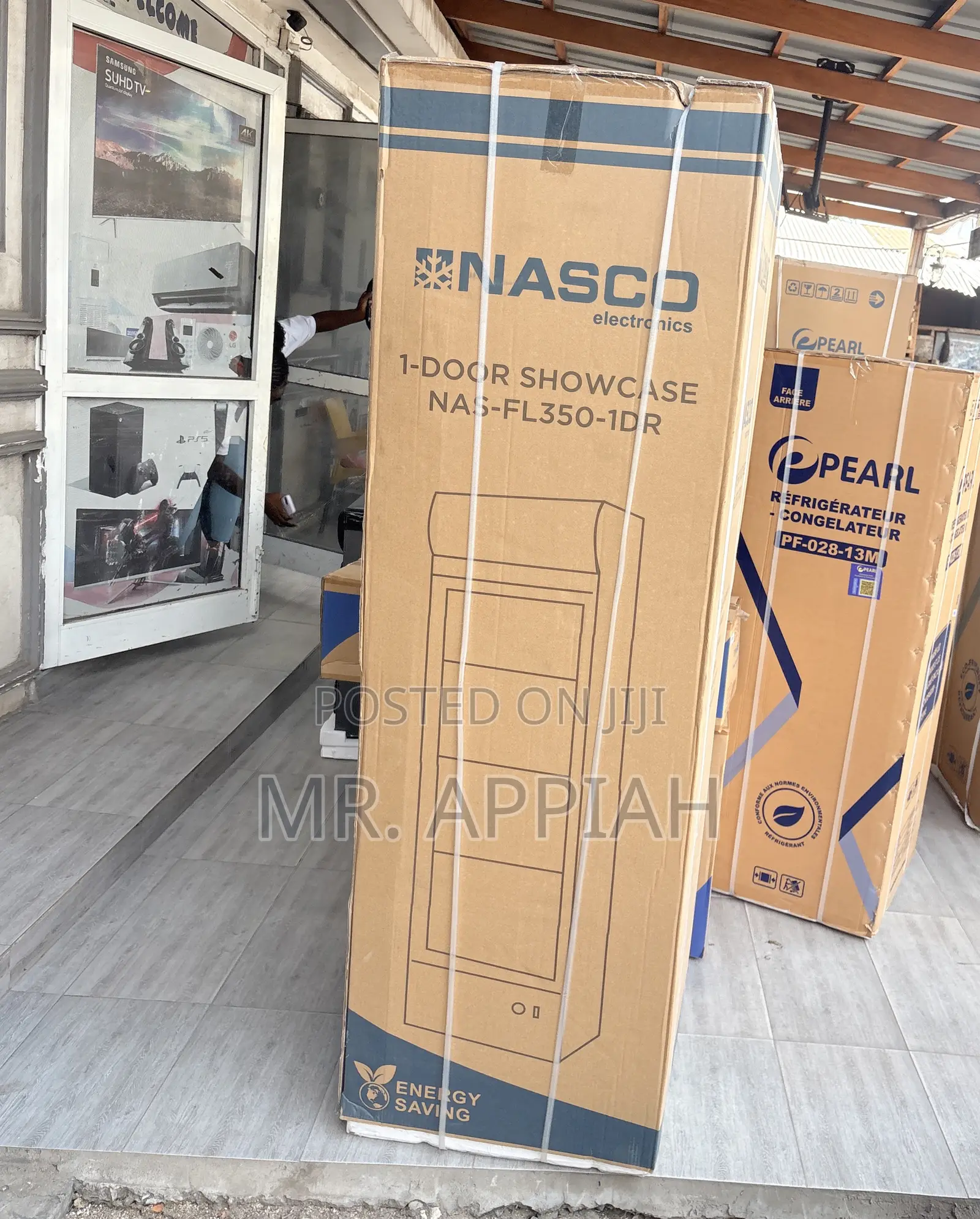 Unique Nasco Nas-Fl350-1dr Single Door Electric Fridge(Gray)Glass
