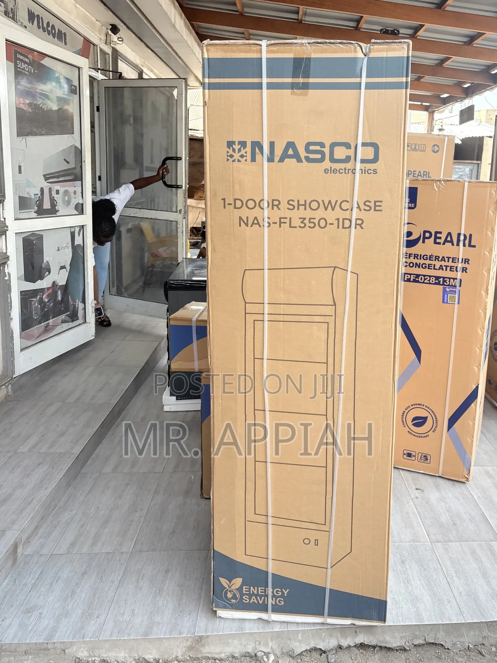 Quality Nasco Single Door Glass Door Electric Fridge(Nas-Fl350-1dr) ﻿