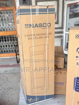 Energy Sufficient Nasco Nas-Fl350-1dr 1 Door Fridge(Glass).