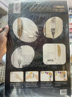 Leaf Shape Acrylic Mirror Sticker