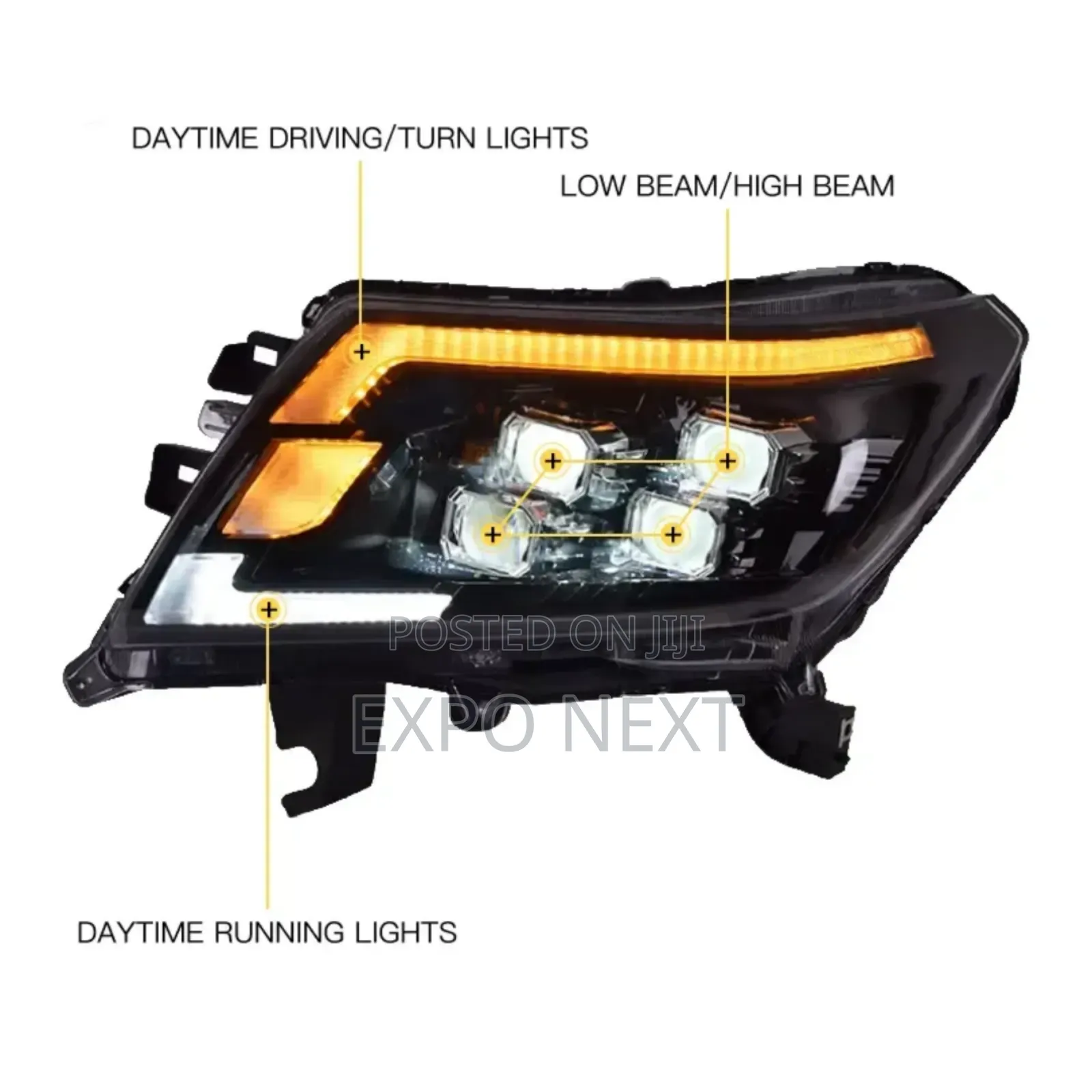 Headlight For Navara 2020-2023 Plug+Play