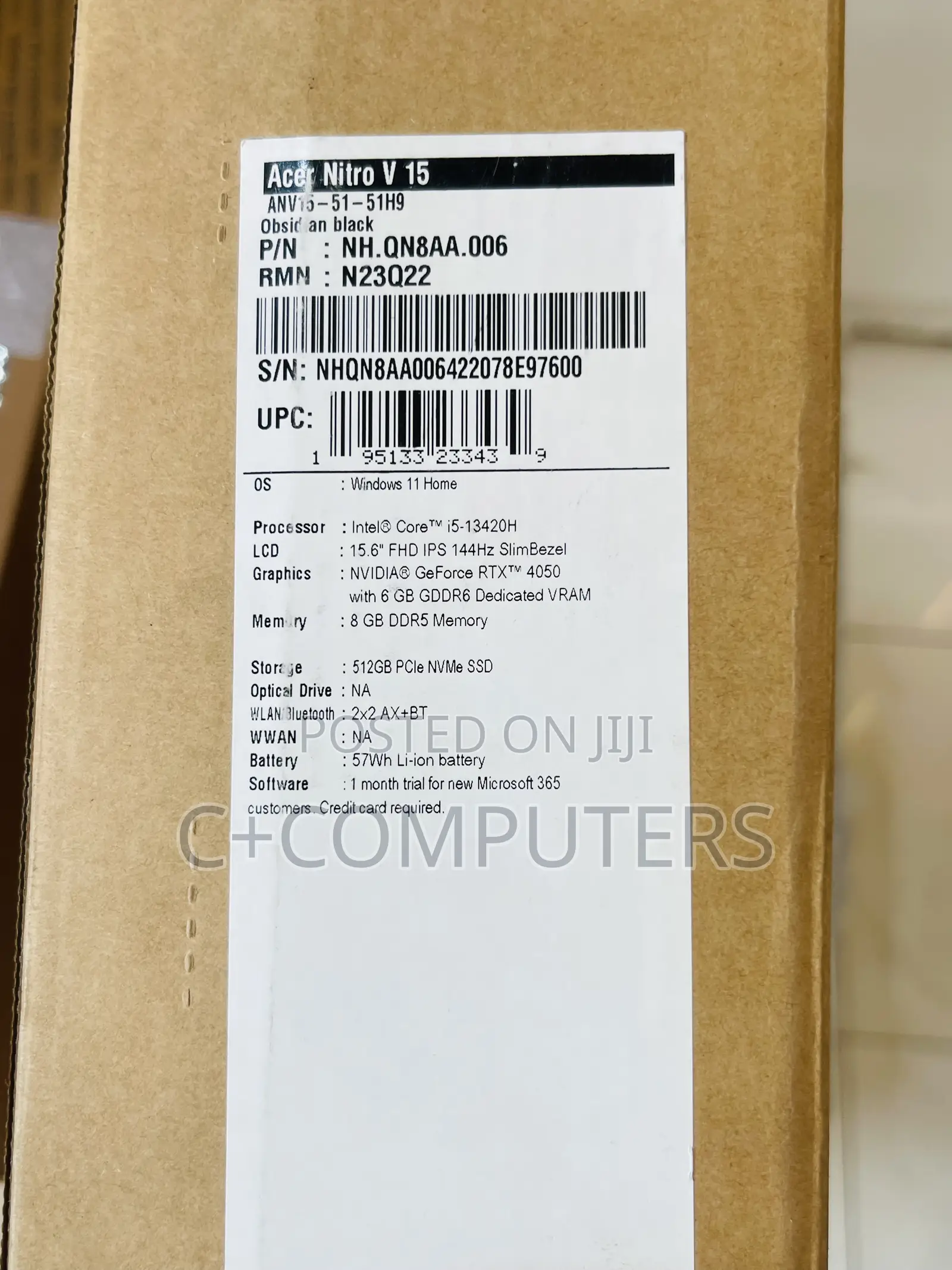 New Laptop Acer Aspire v Nitro 8GB Intel Core I5 SSD 512GB
