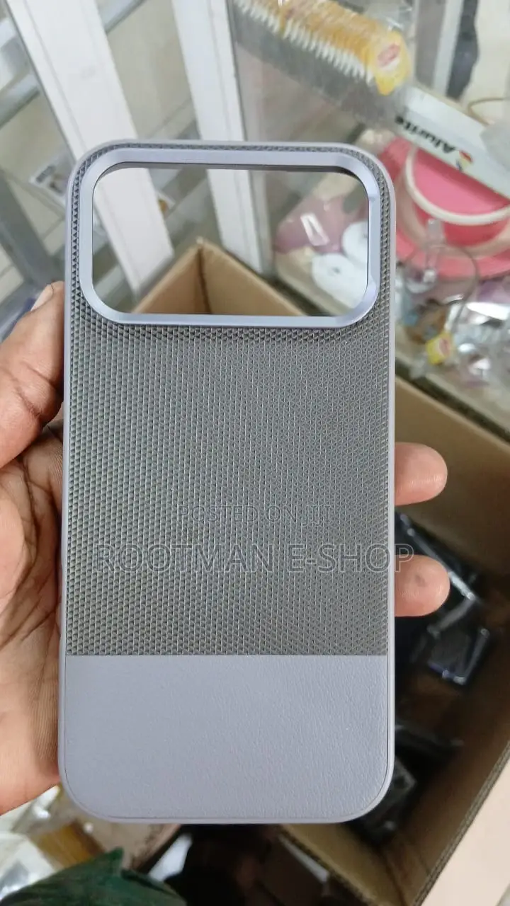 Premium Vegan Leather Shockproof Splice Case for iPhone 17 Pro Max
