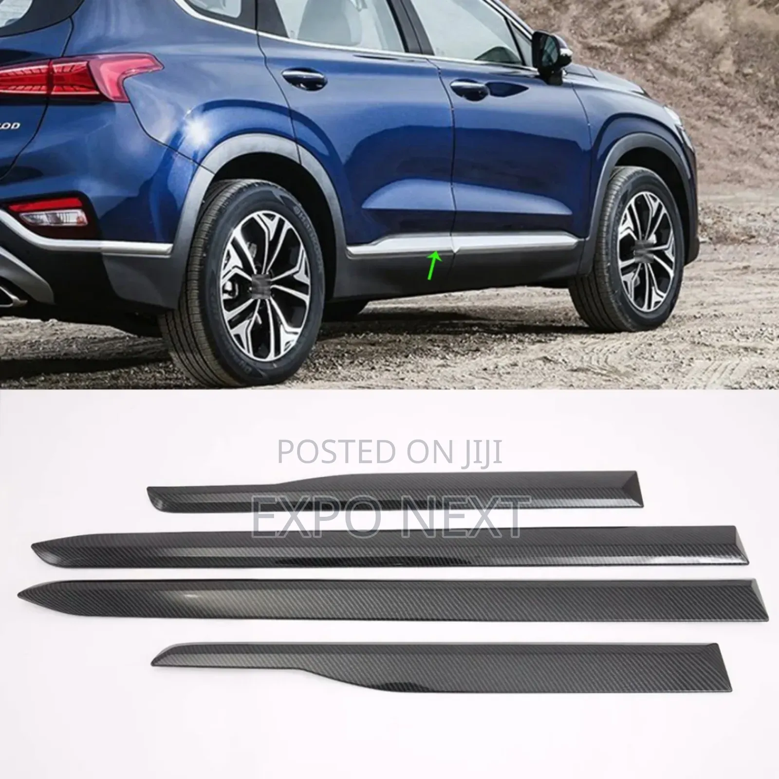Hyundai Santa 2019 Door Side Molding Trims Set
