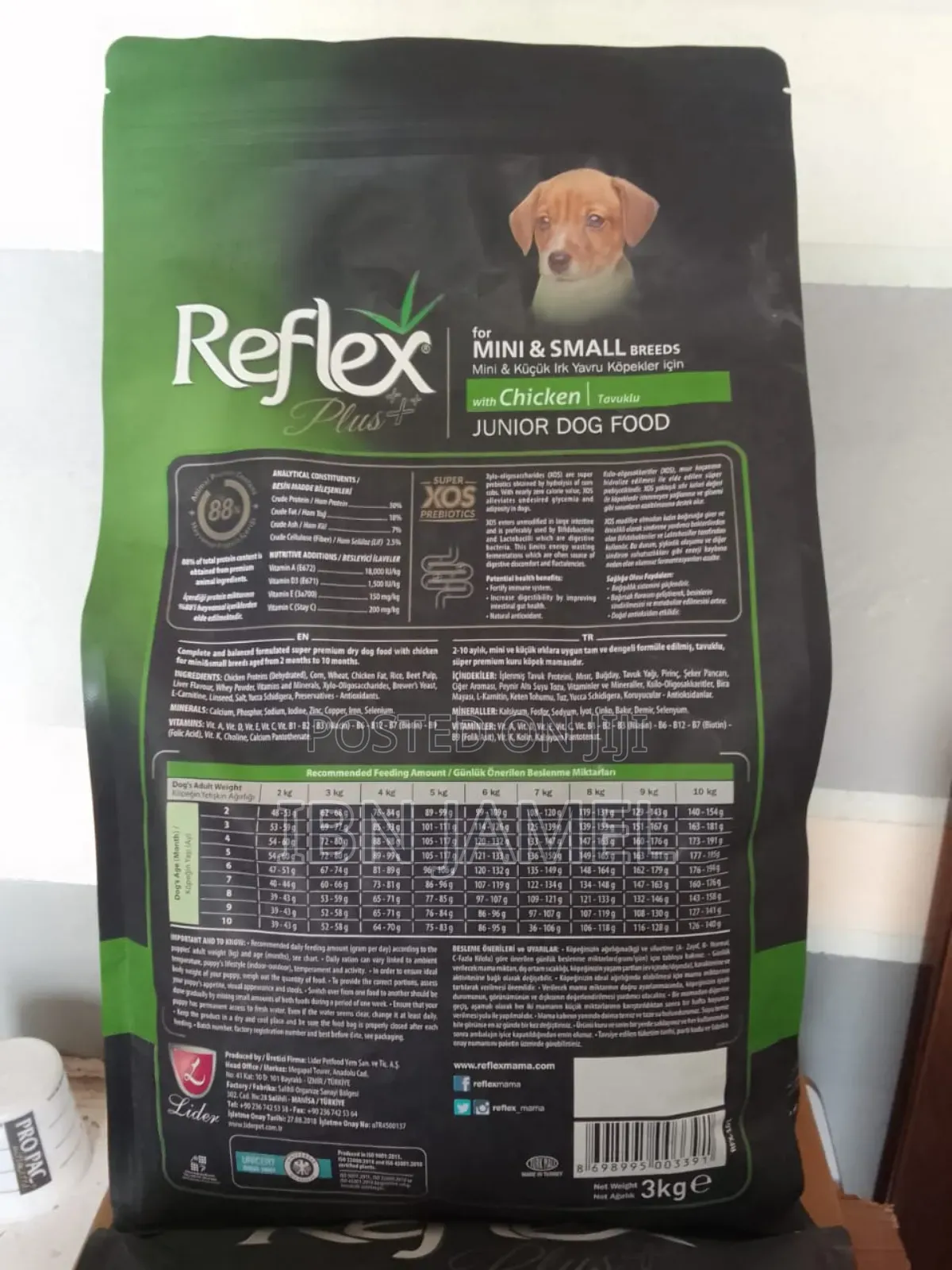 Reflex Plus Mini Small Junior/Puppy Dog Food.