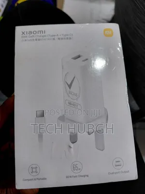 Xoaomi 65w Gan Charger (Type -a + Type -C )