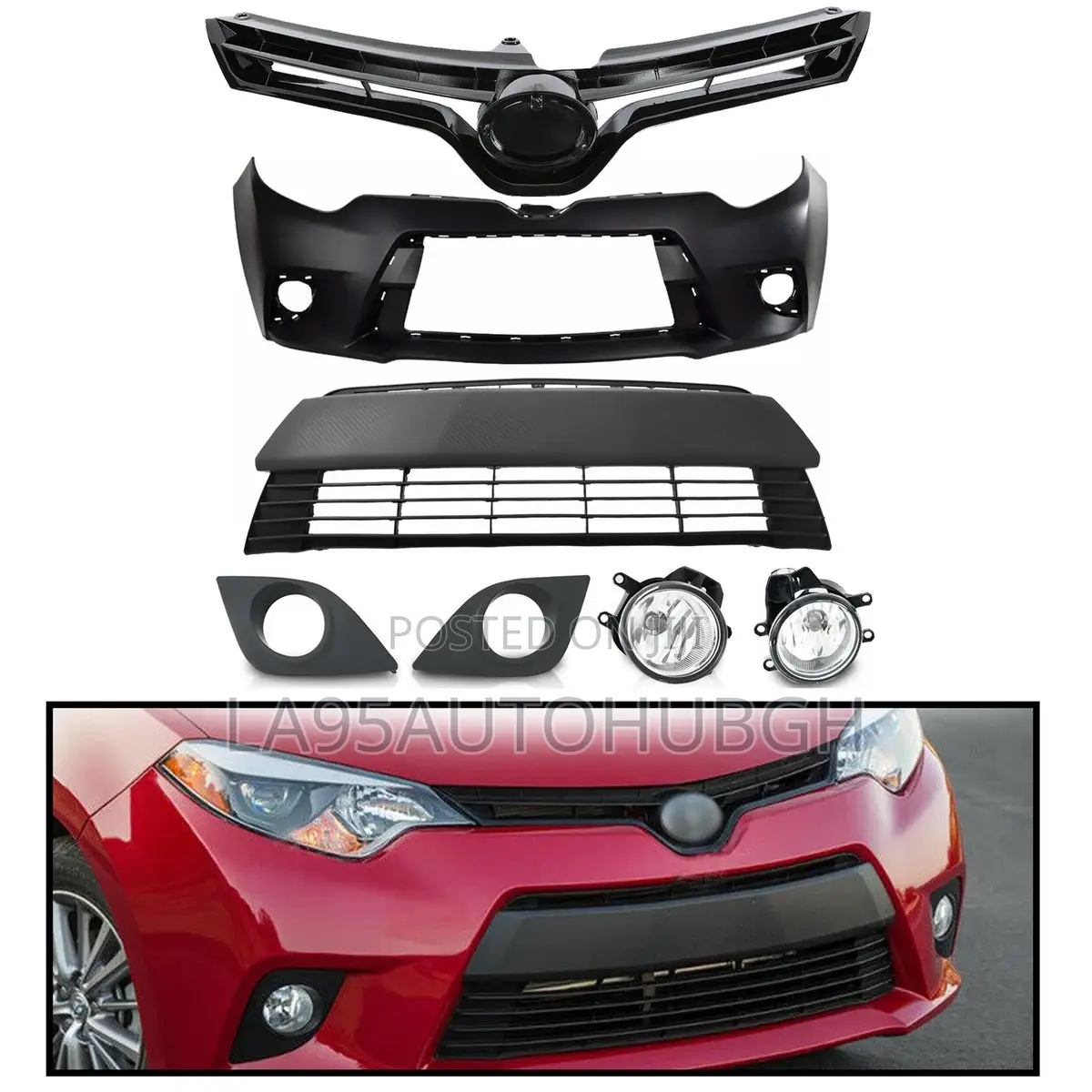 Toyota Corolla 2014,2015,2016 Front Bumper (Complete)