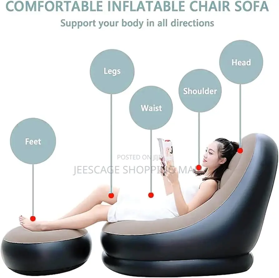 High Quality v-Cap Inflatable Sofa With Pump