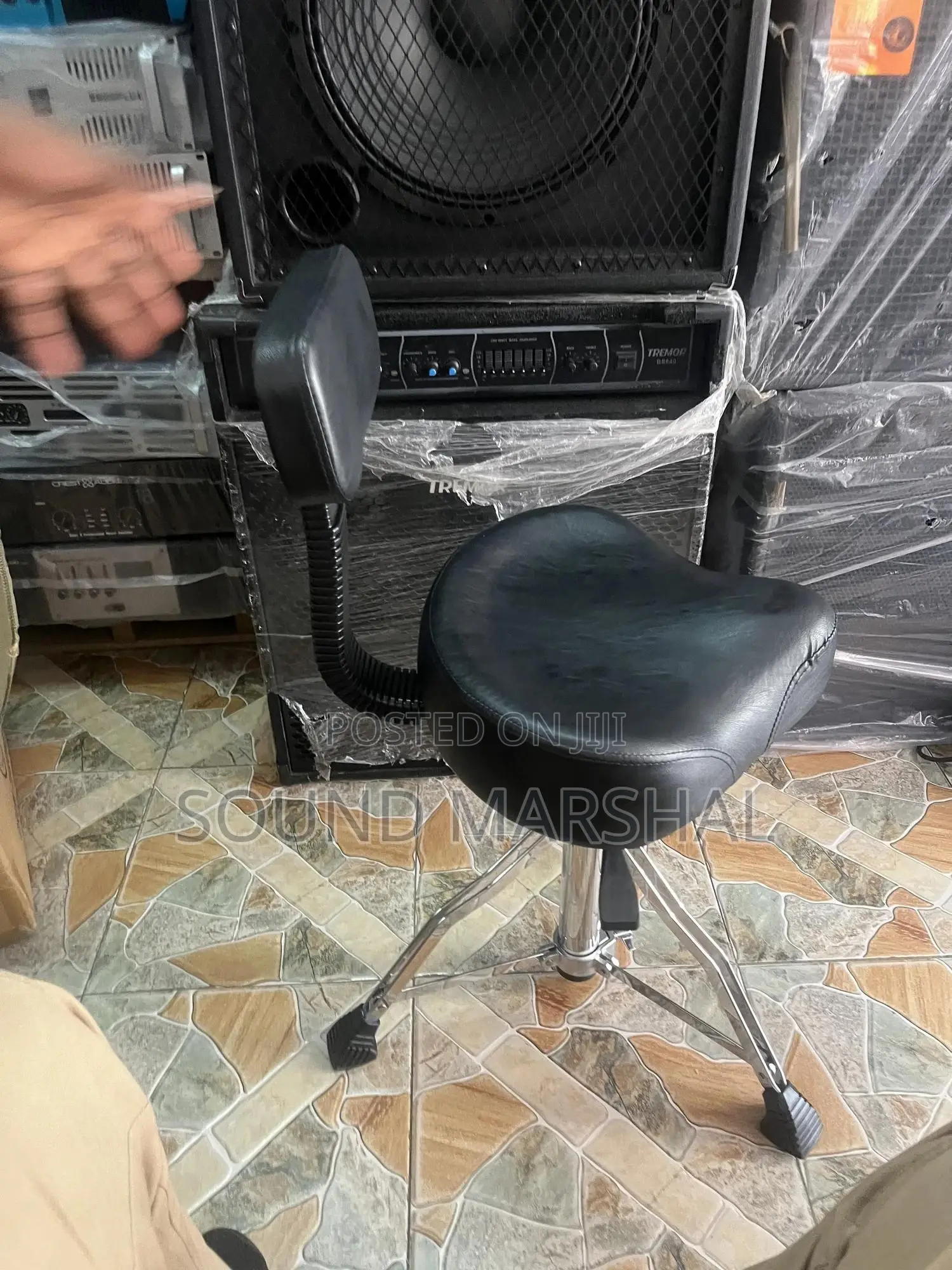 Adjustable Drum Seat With Back Rest