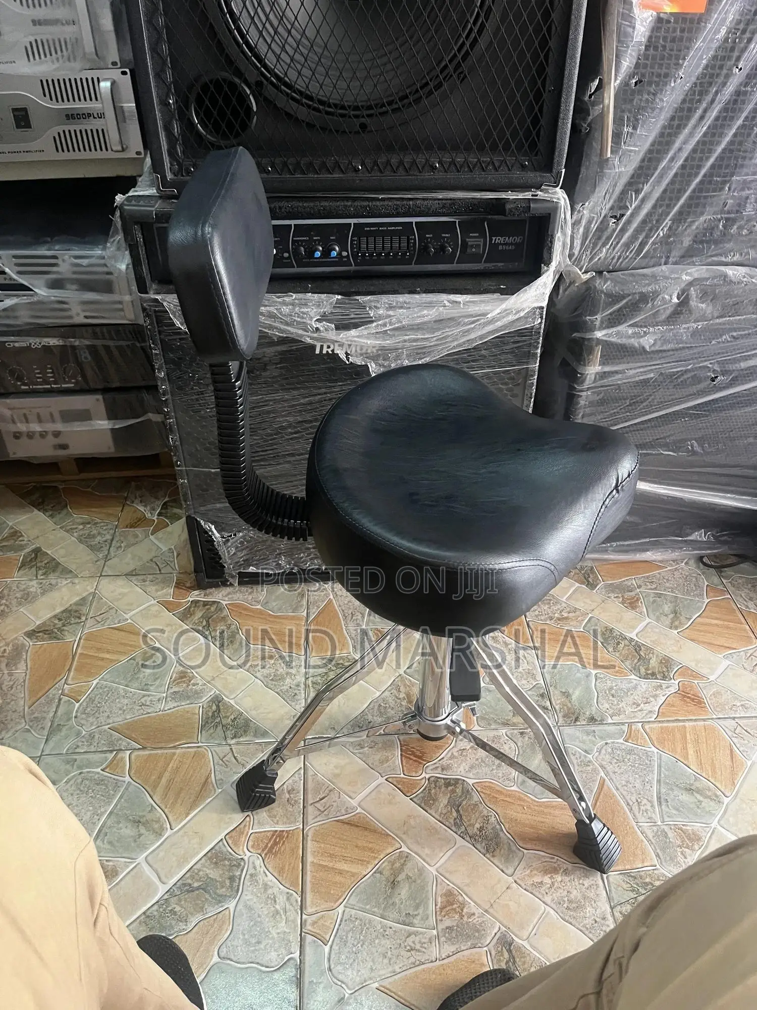 Adjustable Drum Seat With Back Rest