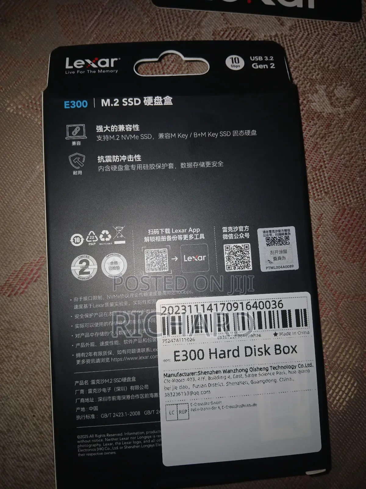 Lexer E300 M 2 Ssd Enclosure