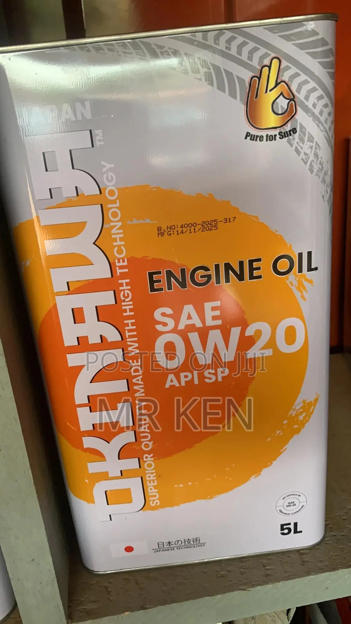 Full Synthetic Japanese Engine Oil 5w-30
