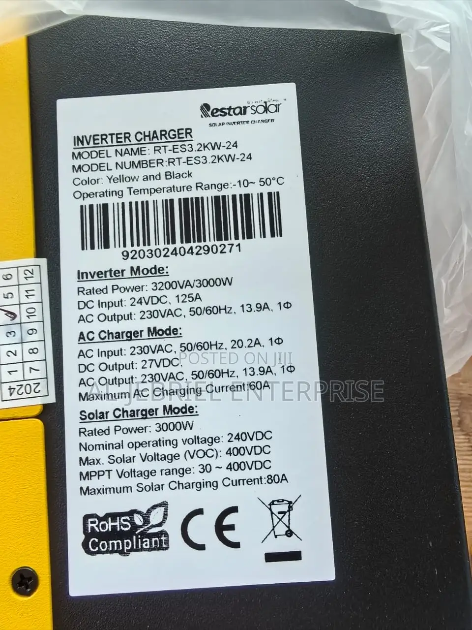 Solar Inverter Charger 3.2kw