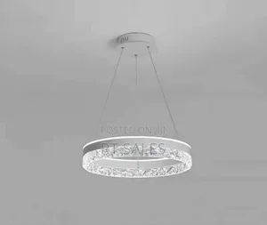 White Round Luxurious Chandelier Light