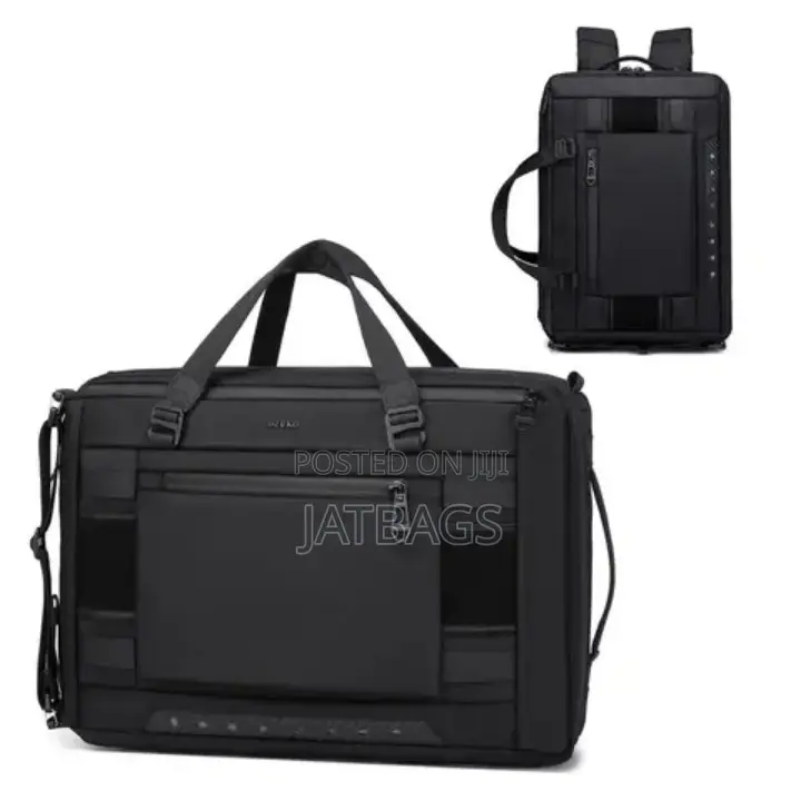 3-in-1- Black Hand Shoulder Laptop Backpack (Free Delivery)