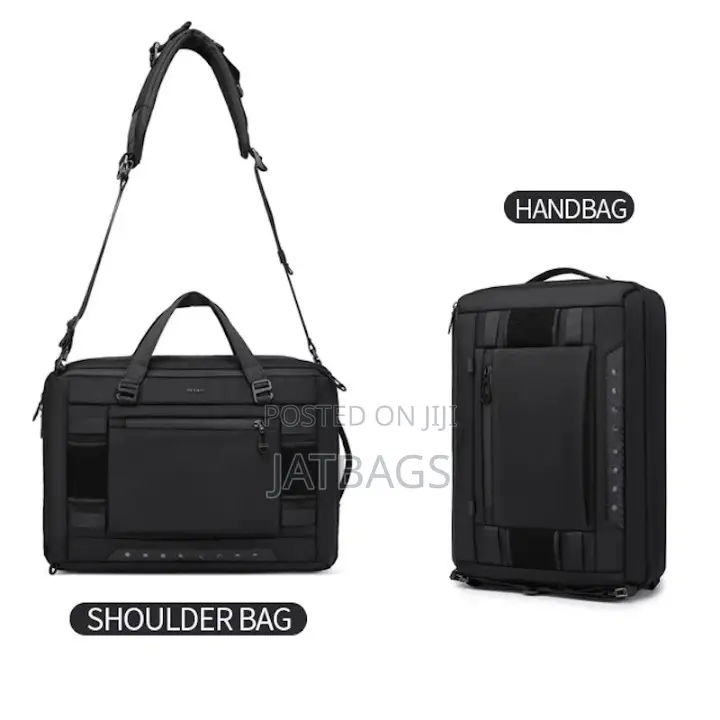 3-in-1- Black Hand Shoulder Laptop Backpack (Free Delivery)