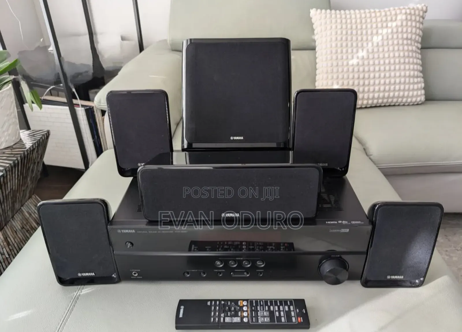 Powerful Yamaha Avr Home Theater 5.1 Bluetooth,Usb,Radio,Dvd,Optica