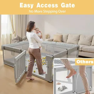 180*200cm Quality Baby Playpen With Plastic Door +Balls+Pull Ring+Bag