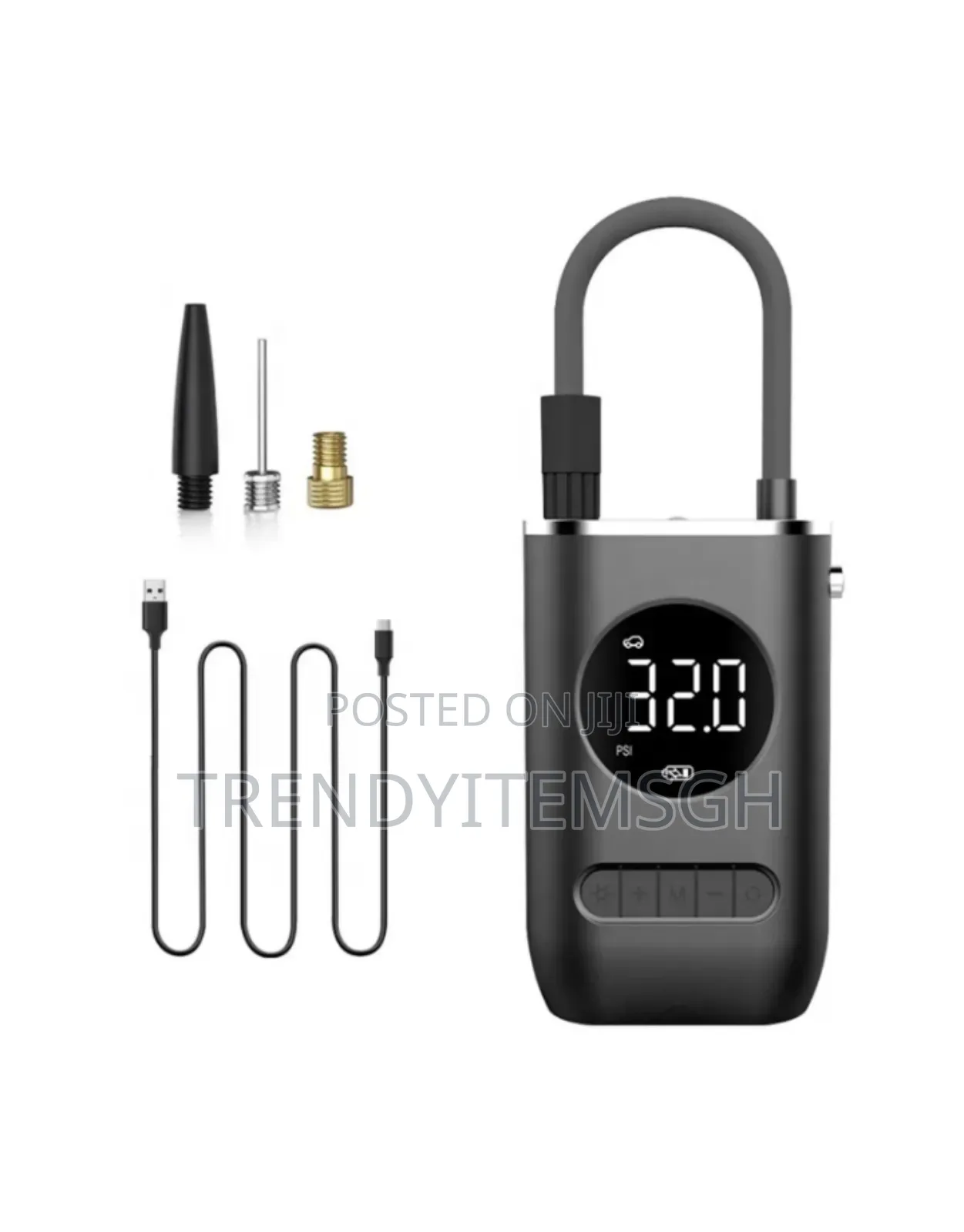 Portable Handheld Digital Rechargeable Tire Pump With Led Light