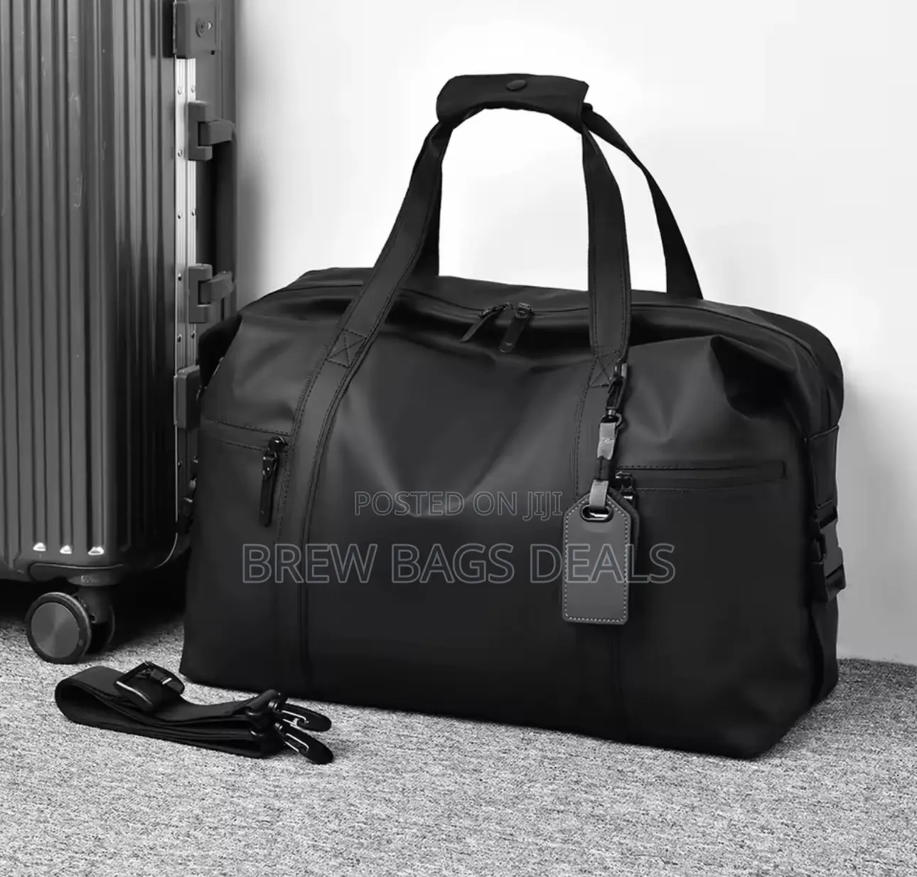 Quality Leather Idigi Large Size Duffle Traveling Bag