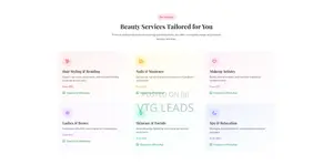 Ready-Made Beauty Salon Website - Affordable and Mobile Friendly