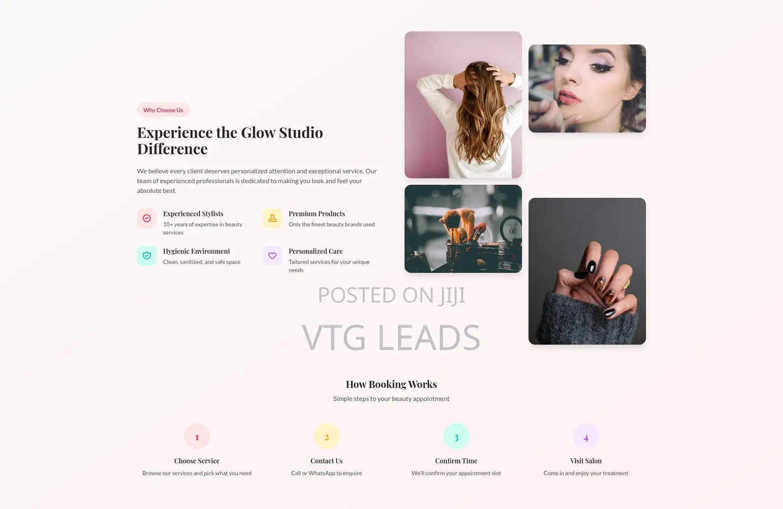 Ready-Made Beauty Salon Website - Affordable and Mobile Friendly
