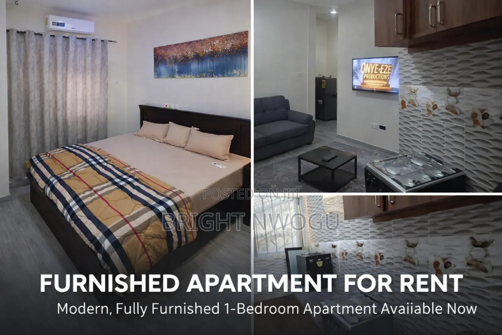 Furnished 1bdrm Apartment in Ambritt, School Junction for rent
