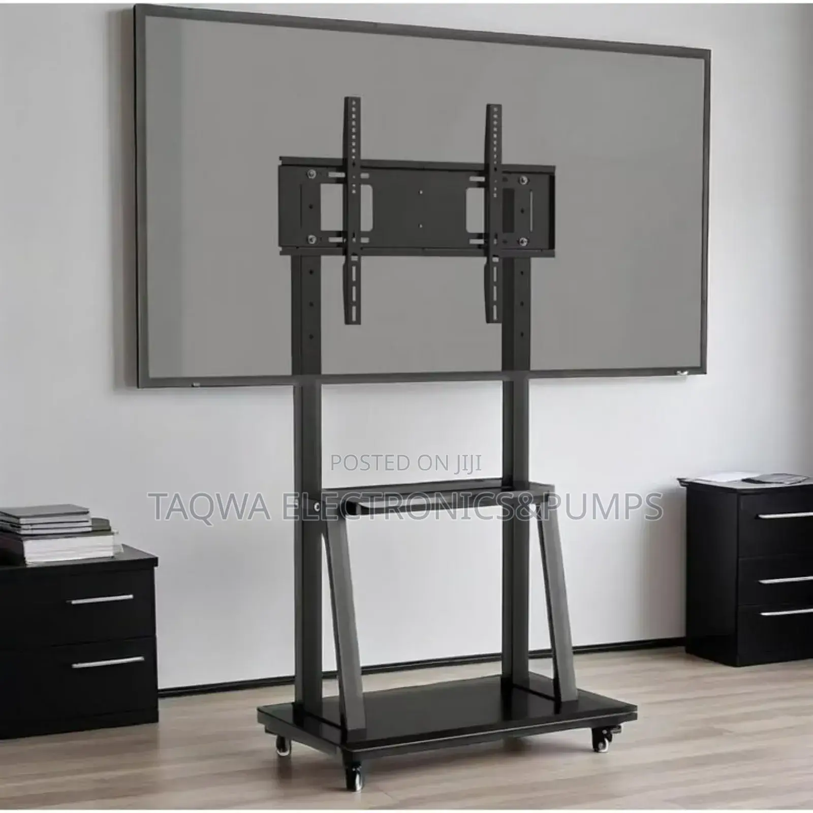 Simple Movable Tv Trolley 32-75 Inches Screens