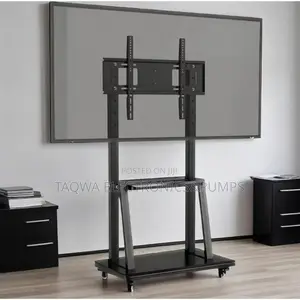 Simple Movable Tv Trolley 32-75 Inches Screens