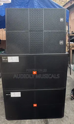 Jac Line Arrays With Double Bass and Amplifier Rack Set