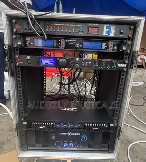 Jac Line Arrays With Double Bass and Amplifier Rack Set