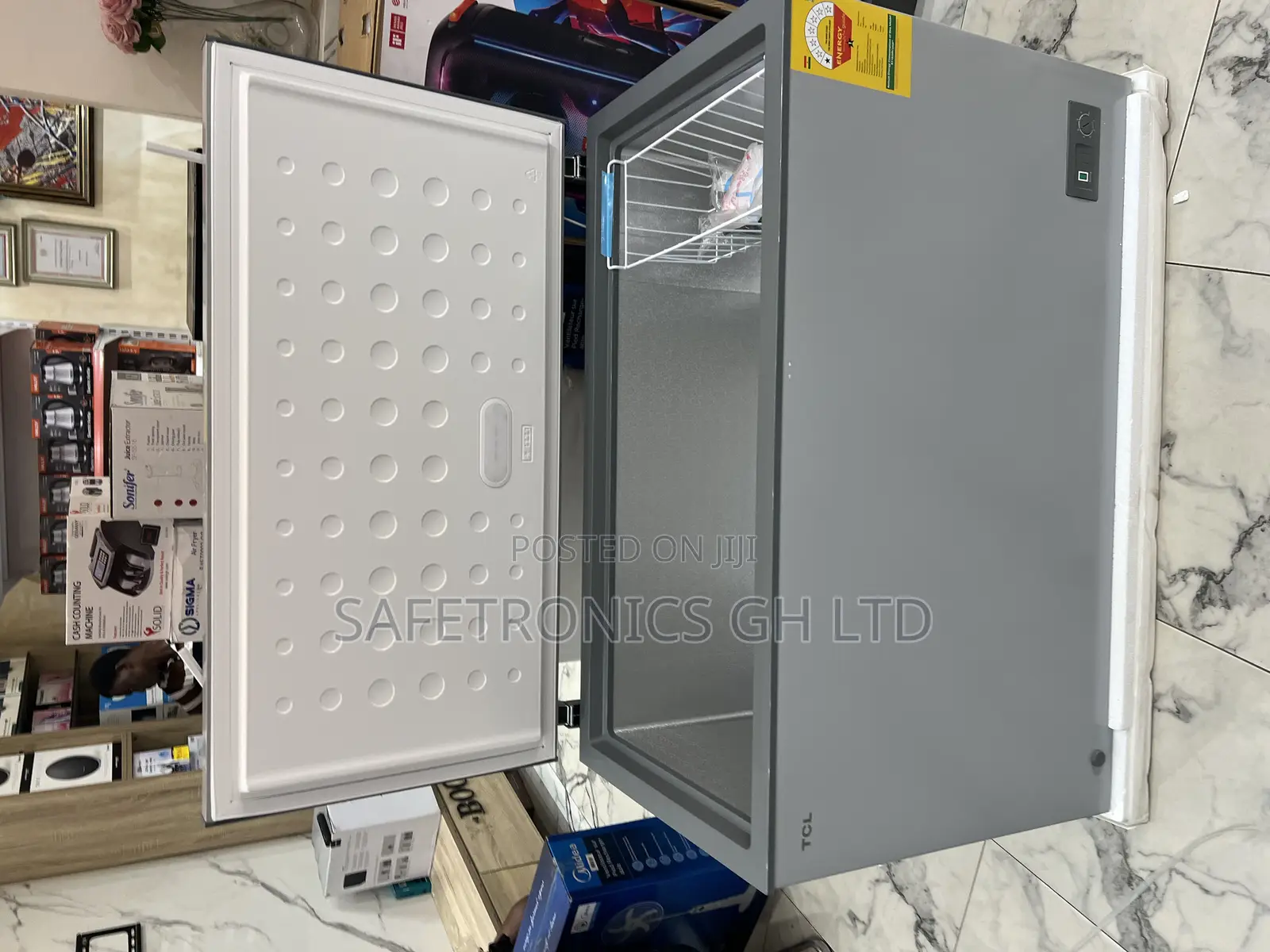 Get Marvelous New 38 Liters Grey Electric TCL Chestfreezer